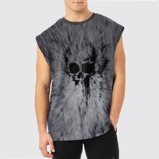 Dread Skull Cut-Off Tank- AA05130