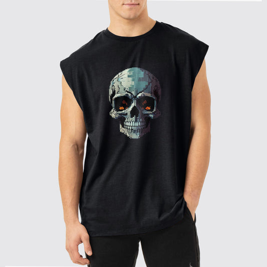 Dread Skull Cut-Off Tank- AA05132