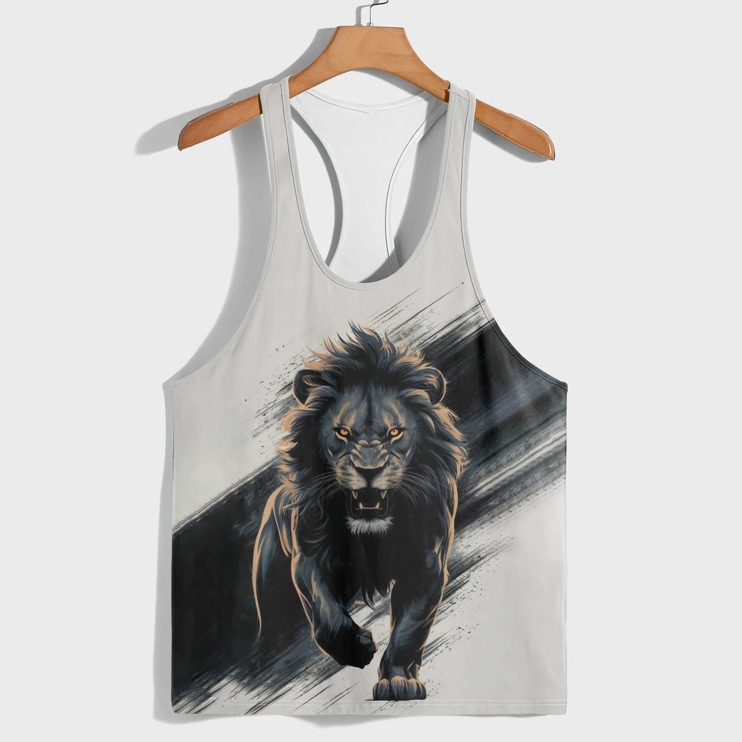 Lion 3D Racerback Tank Top- AA05194