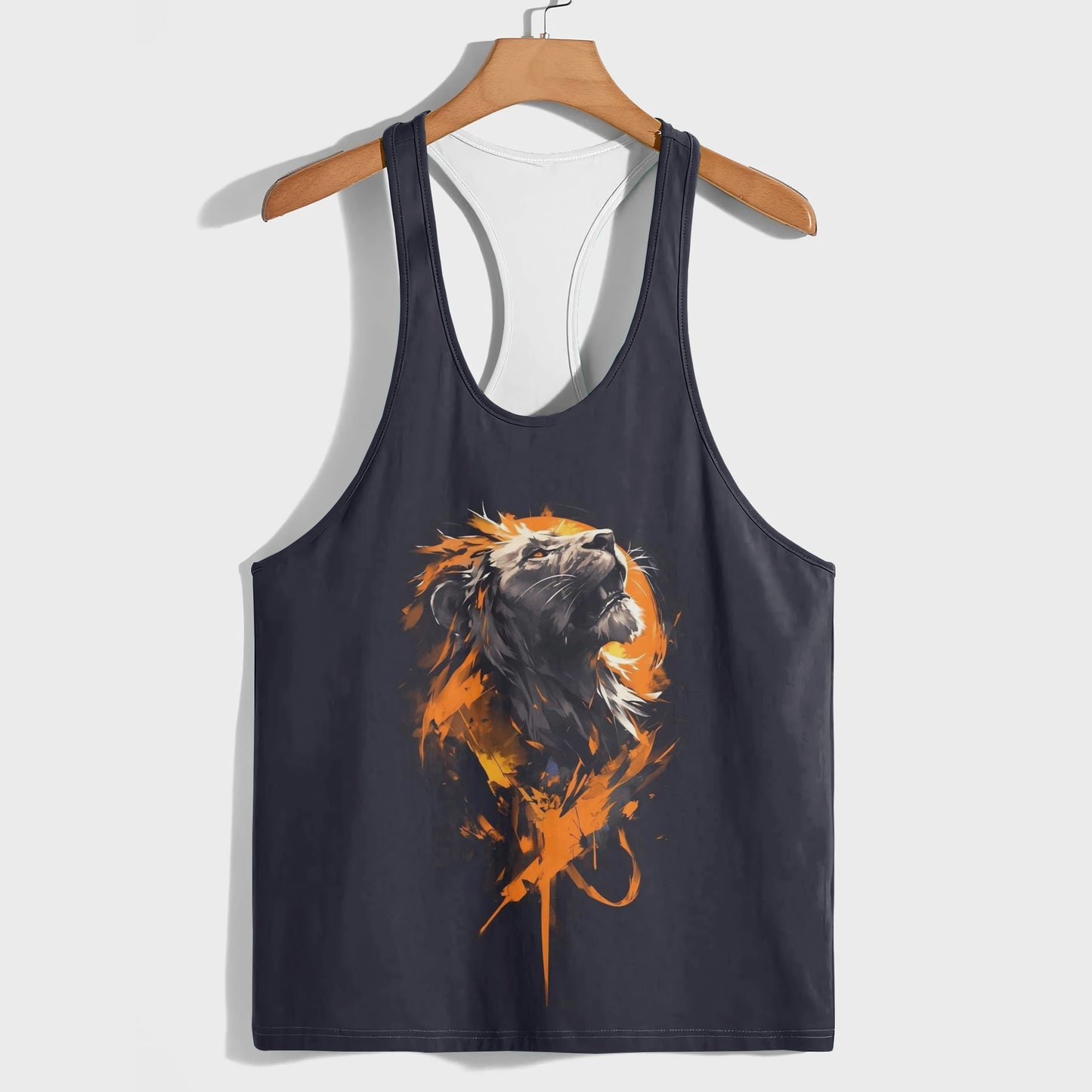 Lion 3D Racerback Tank Top- AA05200