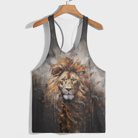 Lion 3D Racerback Tank Top- AA05204