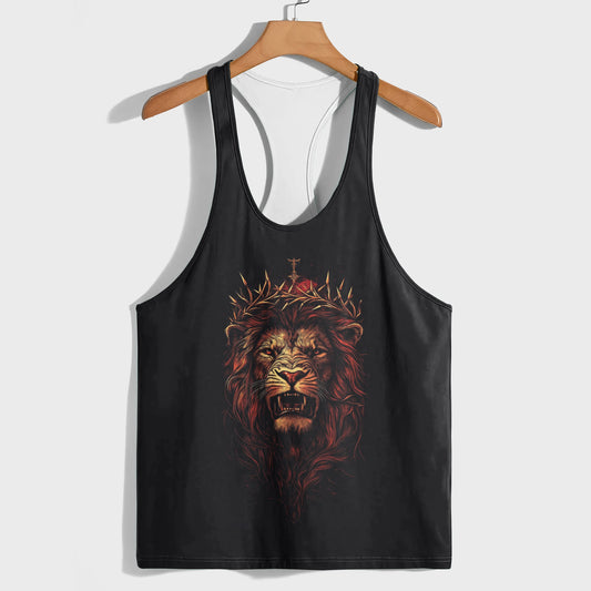 Lion 3D Racerback Tank Top- AA05220