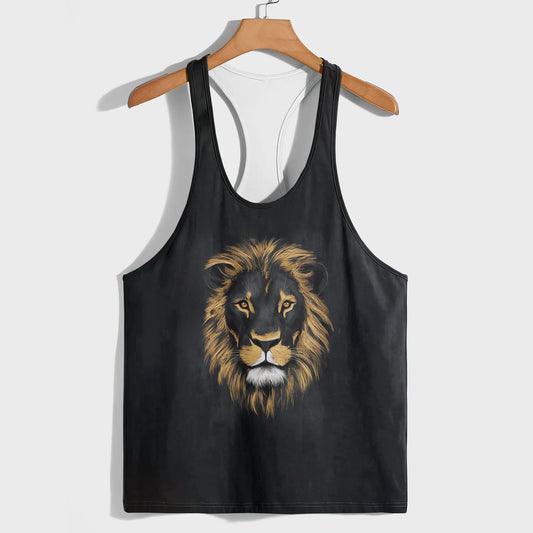 Lion 3D Racerback Tank Top- AA05230