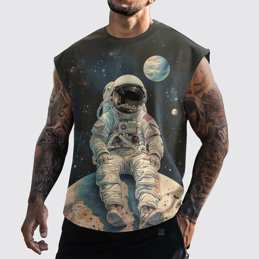 Astronaut 3D Cut-Off Tank- AA05266