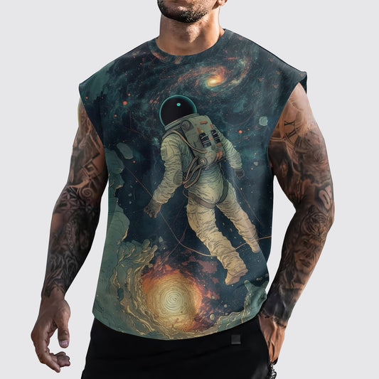 Astronaut 3D Cut-Off Tank- AA05268