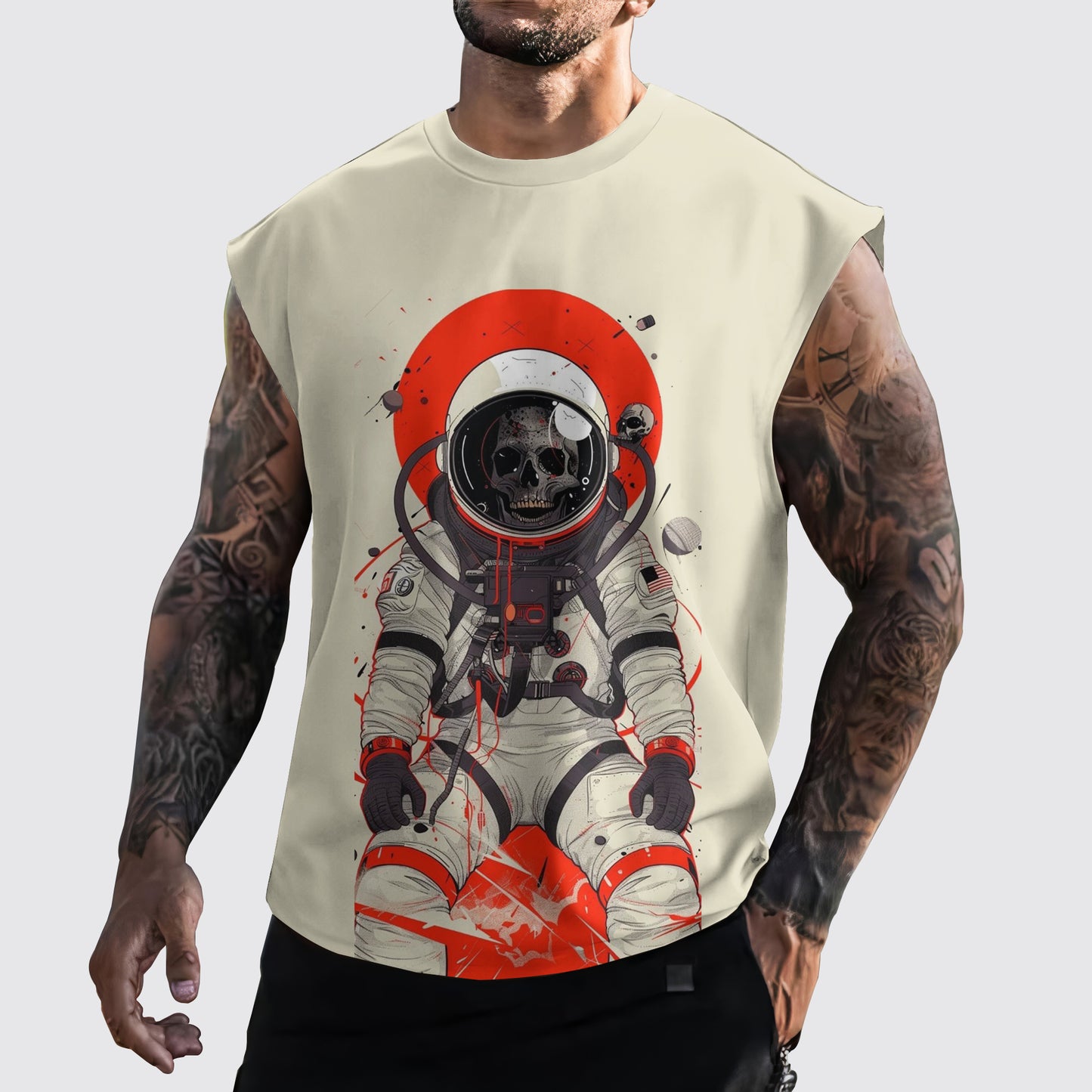 Astronaut 3D Cut-Off Tank- AA05271