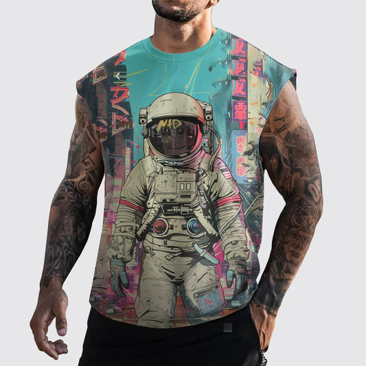 Astronaut 3D Cut-Off Tank- AA05297