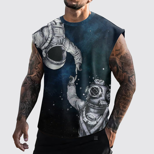 Astronaut 3D Cut-Off Tank- AA05300