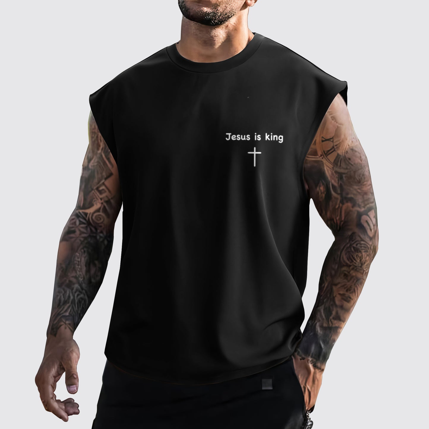 Jesus Forever Cut-Off Tank- AA05386