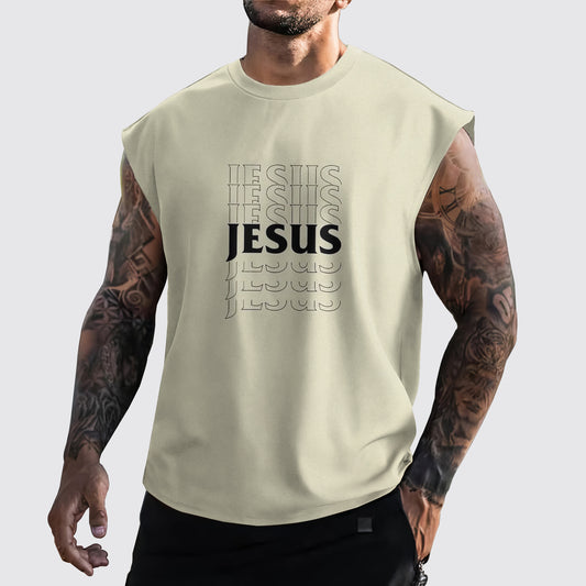 Jesus Forever Cut-Off Tank- AA05394