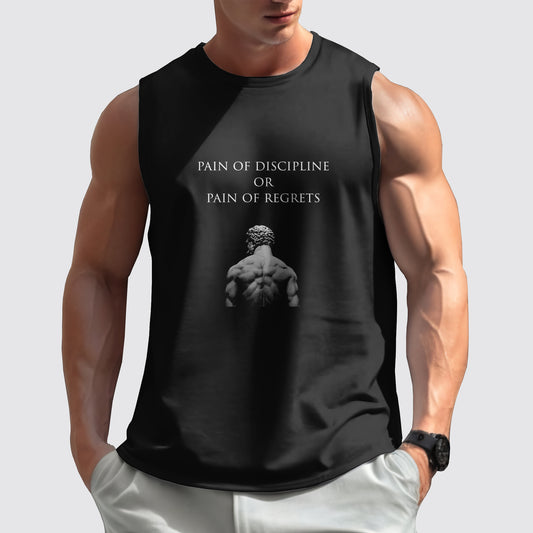 Gym-Ready Round Neck Tank Top- AA05736