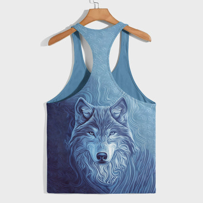 Savage Wolf Racerback Tank Top- AA05778