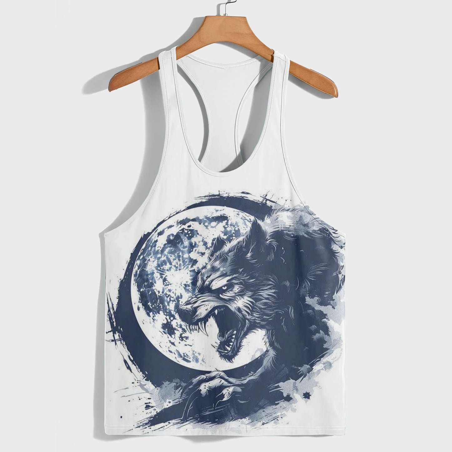 Savage Wolf Racerback Tank Top- AA05782