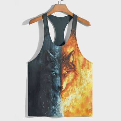 Savage Wolf Racerback Tank Top- AA05788