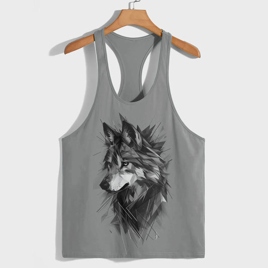 Savage Wolf Racerback Tank Top- AA05790