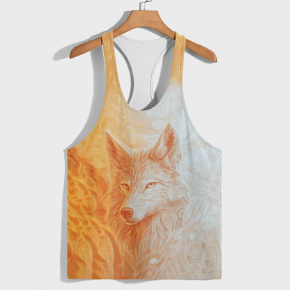 Savage Wolf Racerback Tank Top- AA05794