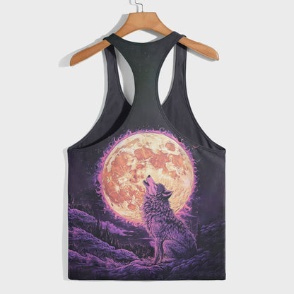 Savage Wolf Racerback Tank Top- AA05796