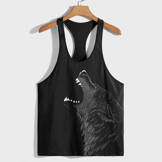 Savage Wolf Racerback Tank Top- AA05805