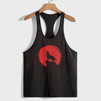 Savage Wolf Racerback Tank Top- AA05825