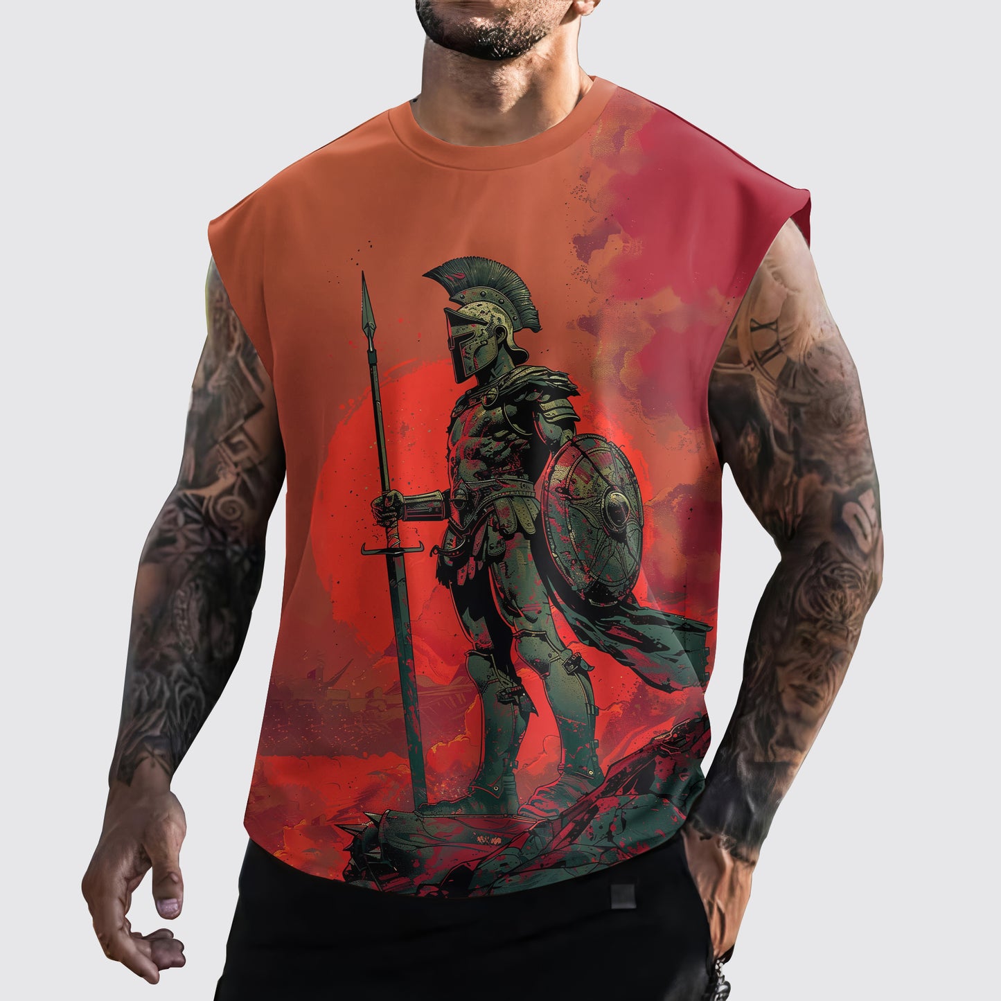 Warrior 3D Cut-Off Tank- AA05890