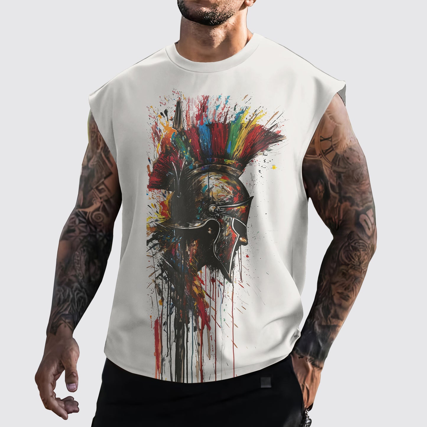 Warrior 3D Cut-Off Tank- AA05891