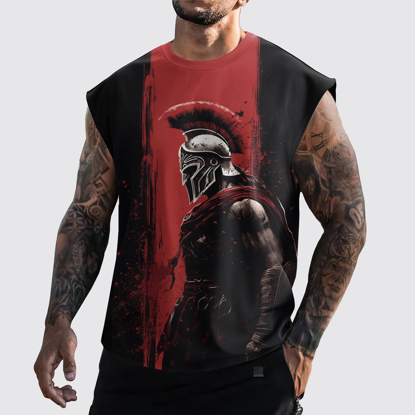 Warrior 3D Cut-Off Tank- AA05902