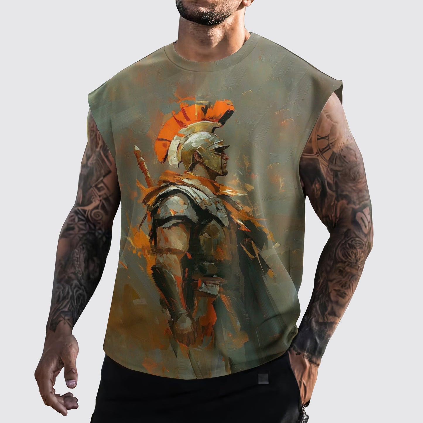 Warrior 3D Cut-Off Tank- AA05909