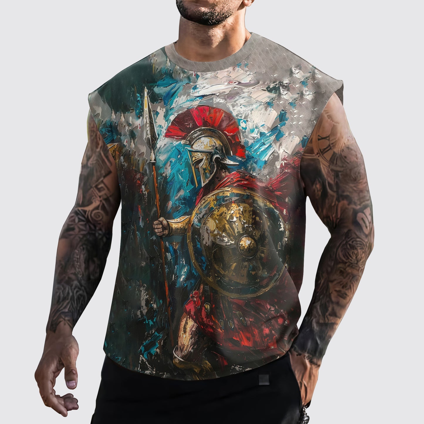 Warrior 3D Cut-Off Tank- AA05919