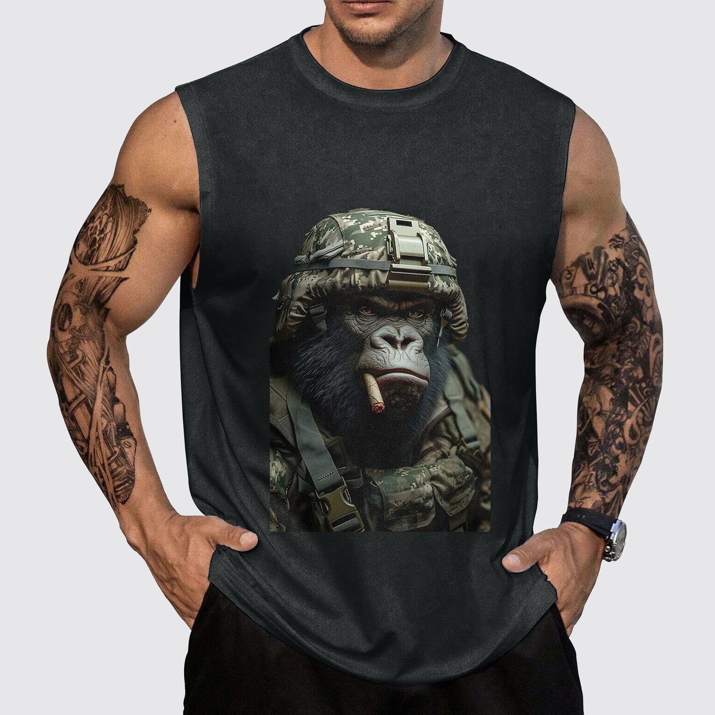 Savage Power Series Round Neck Tank Top- AA06066