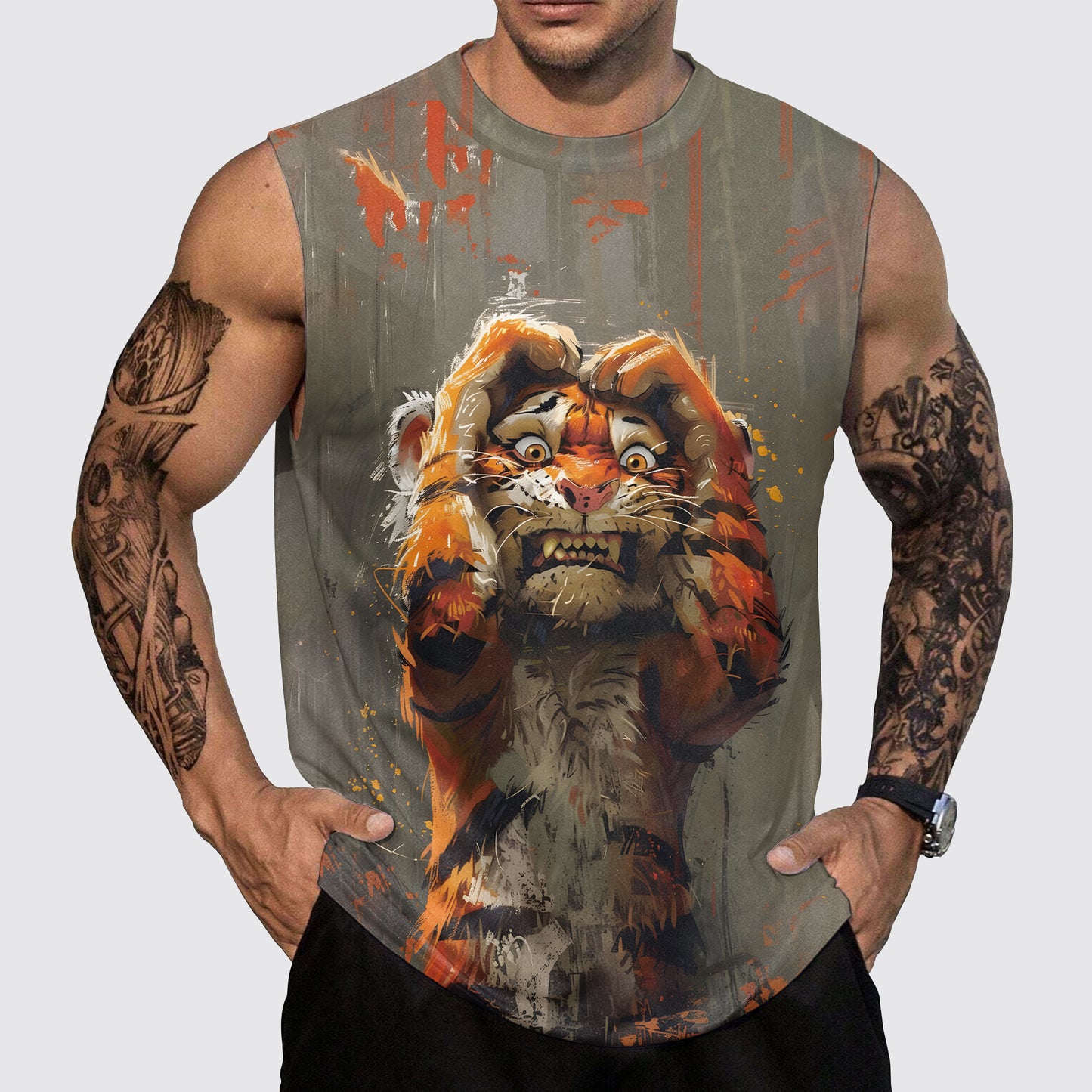 Savage Power Series Round Neck Tank Top- AA06067