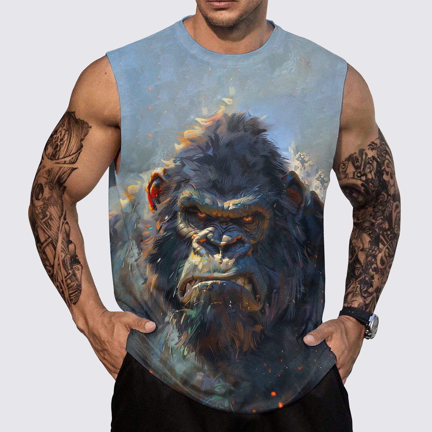 Savage Power Series Round Neck Tank Top- AA06074