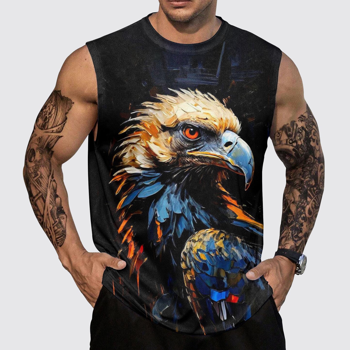 Savage Power Series Round Neck Tank Top- AA06086