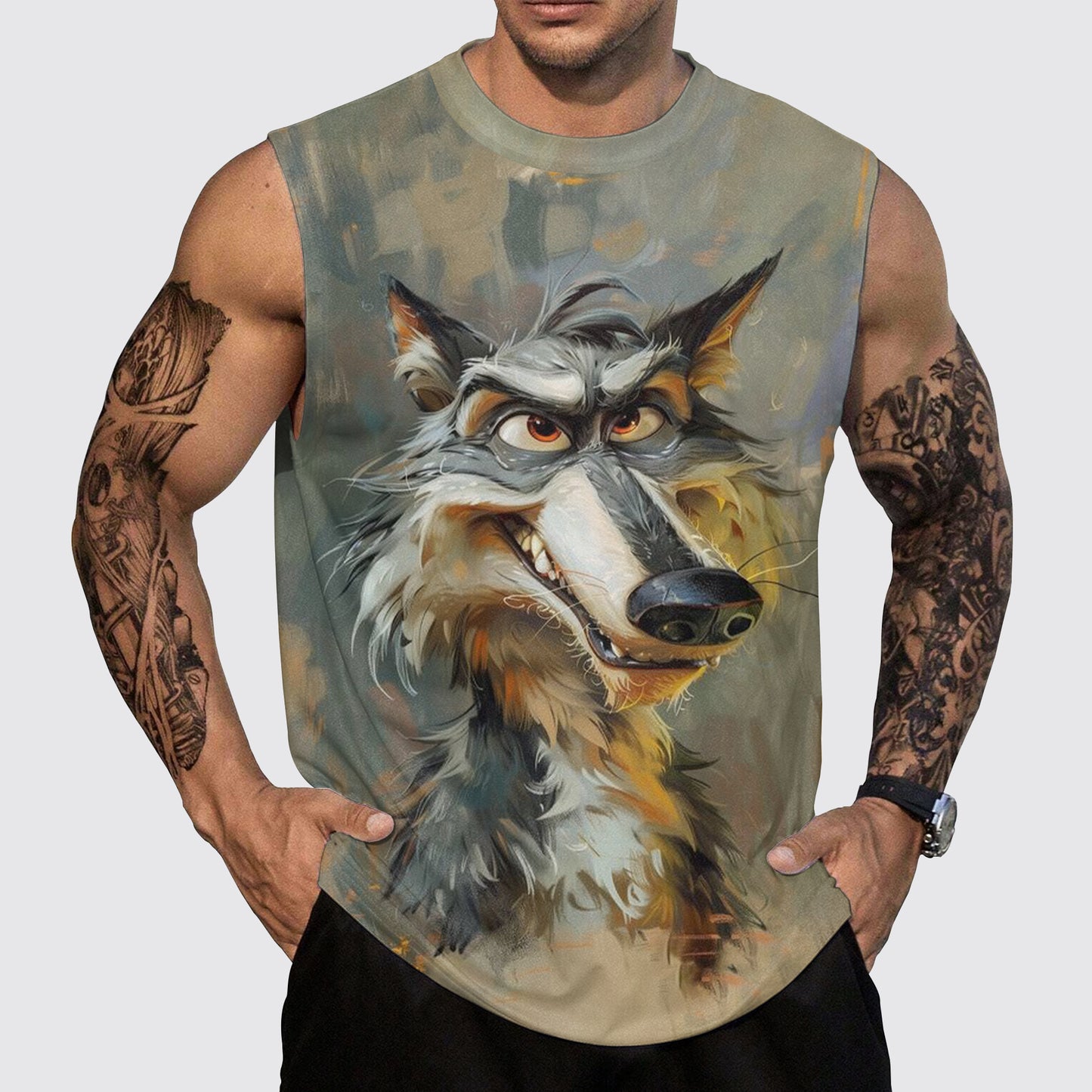 Savage Power Series Round Neck Tank Top- AA06091