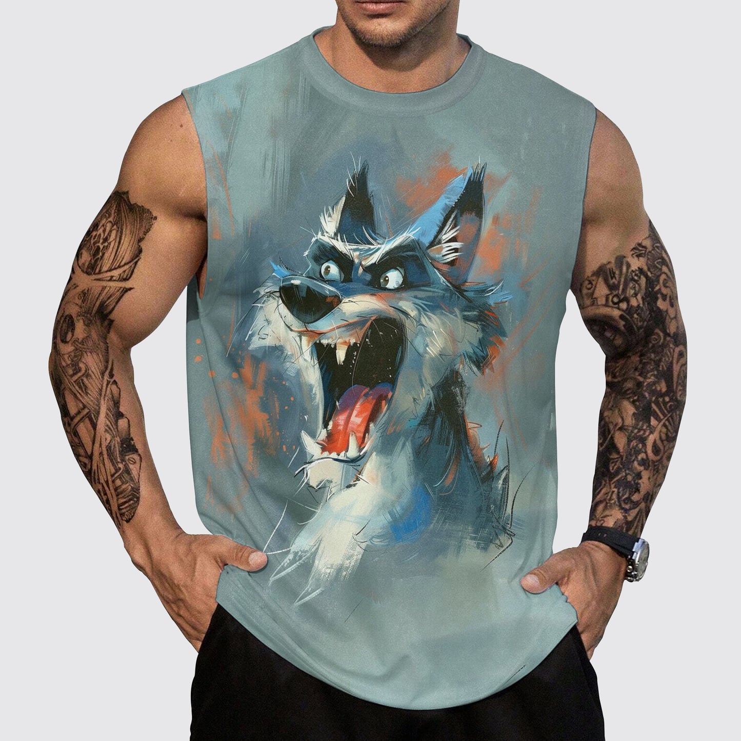 Savage Power Series Round Neck Tank Top- AA06099