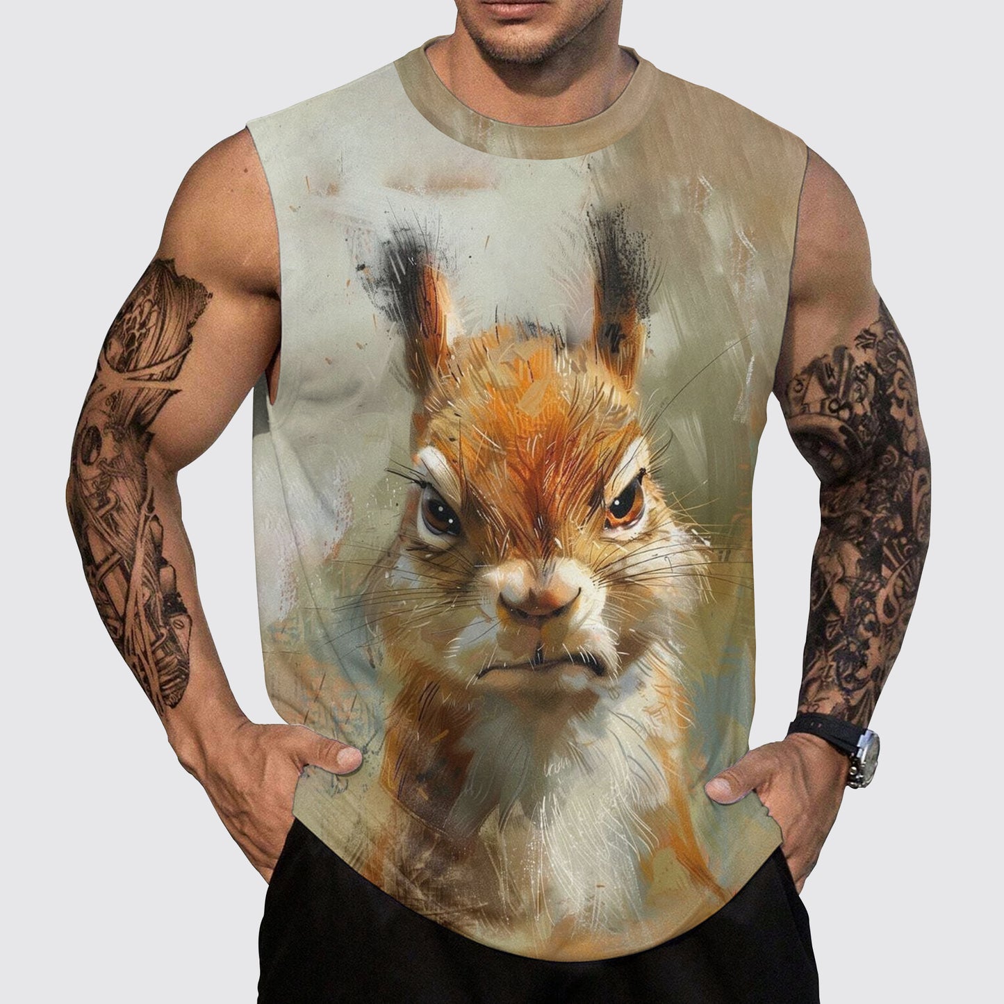 Savage Power Series Round Neck Tank Top- AA06103