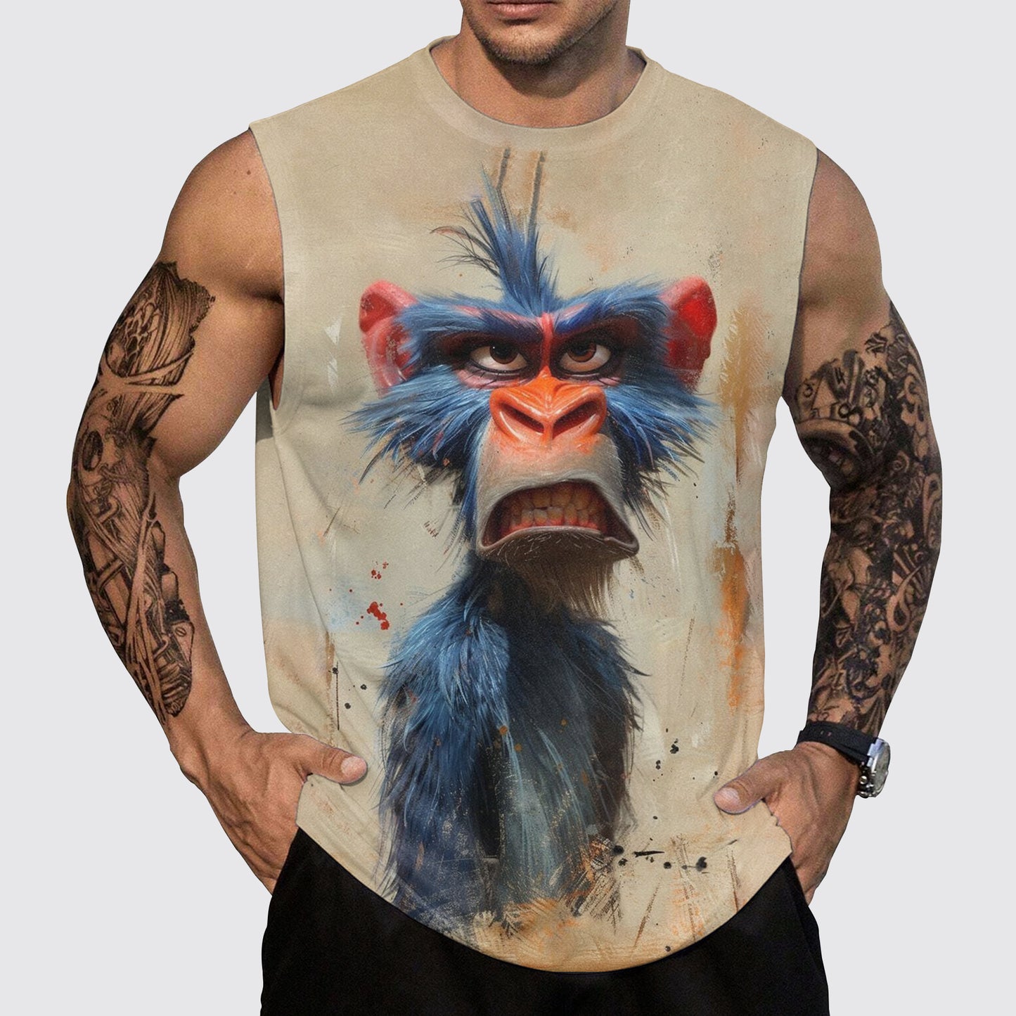 Savage Power Series Round Neck Tank Top- AA06106