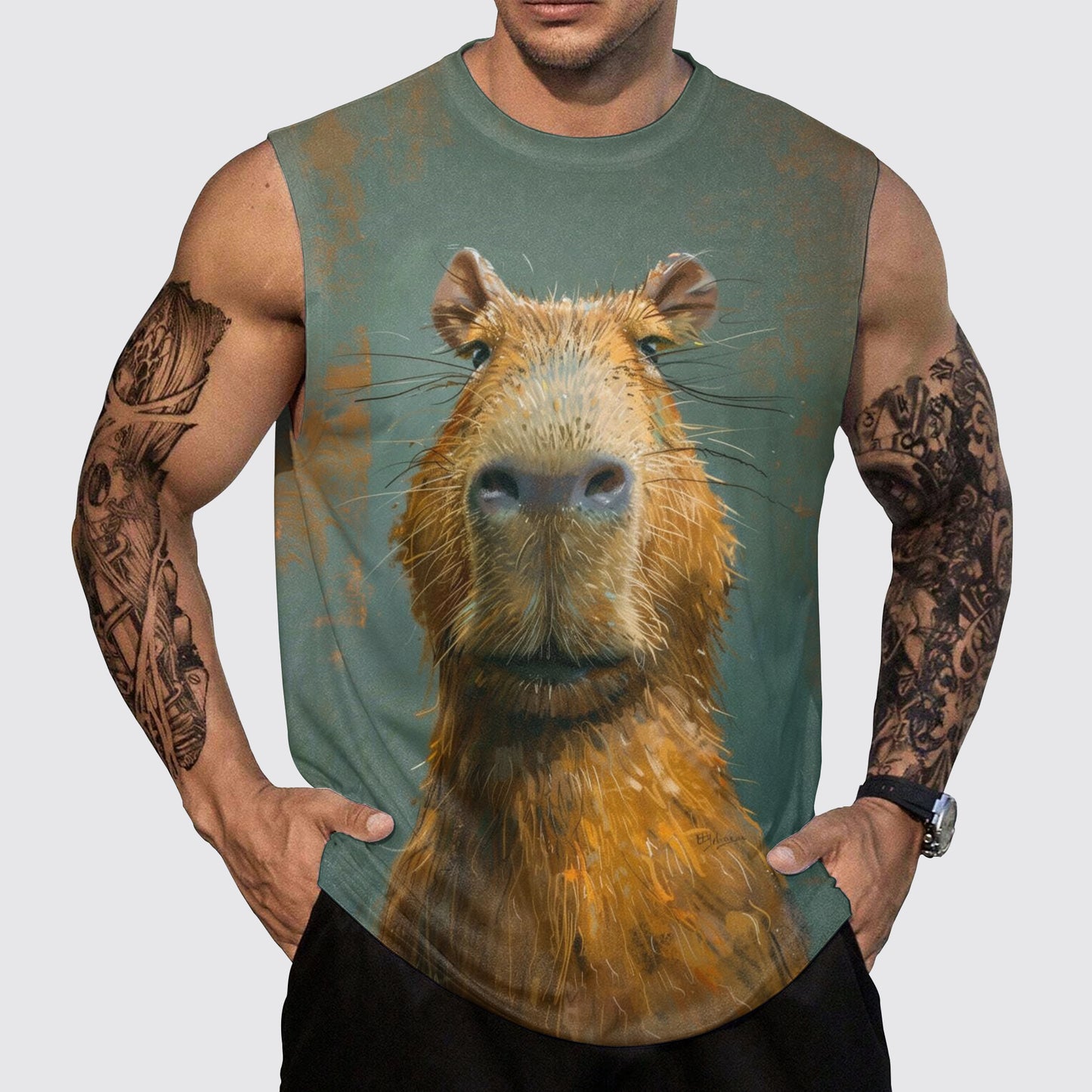 Savage Power Series Round Neck Tank Top- AA06107