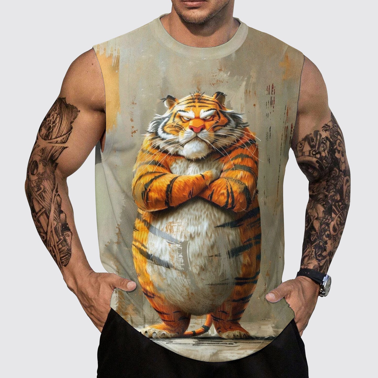 Savage Power Series Round Neck Tank Top- AA06117