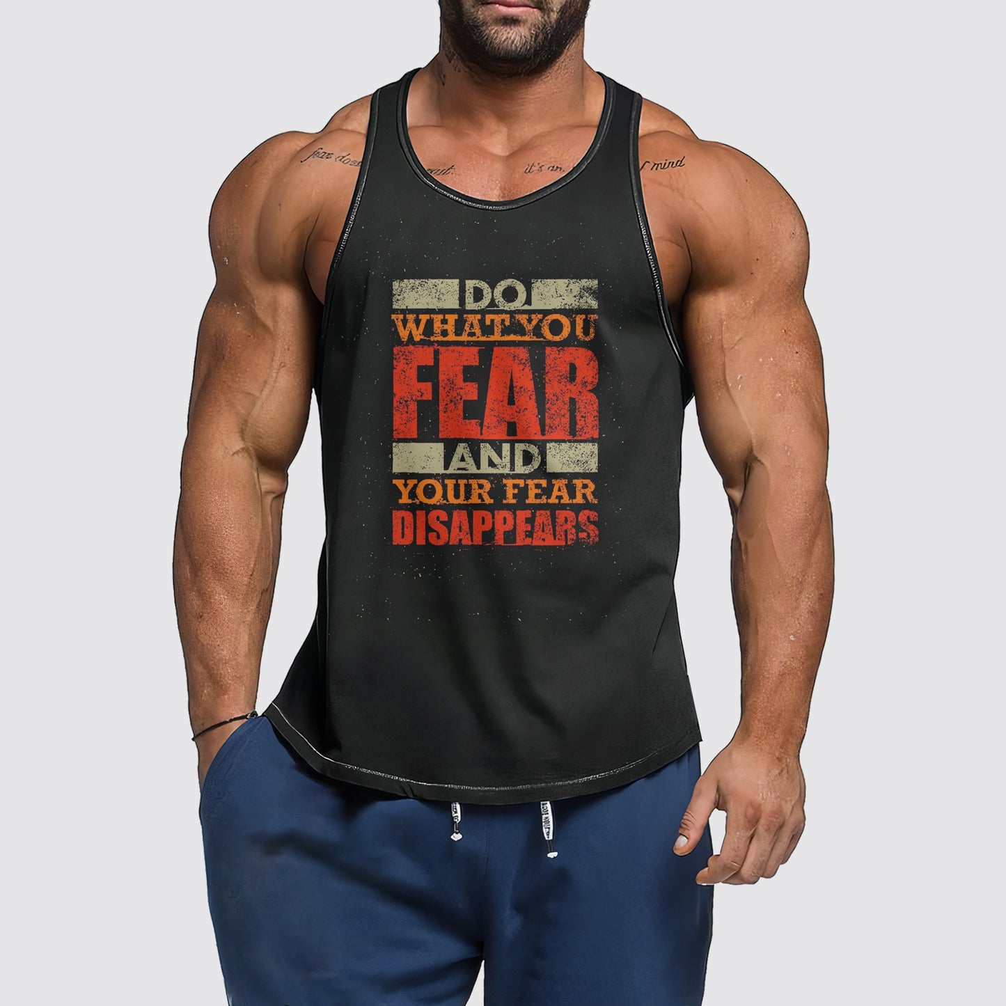 Ultimate Gym Tank Top for Men: Stay Cool and Comfy During Intense Workouts- AA06169