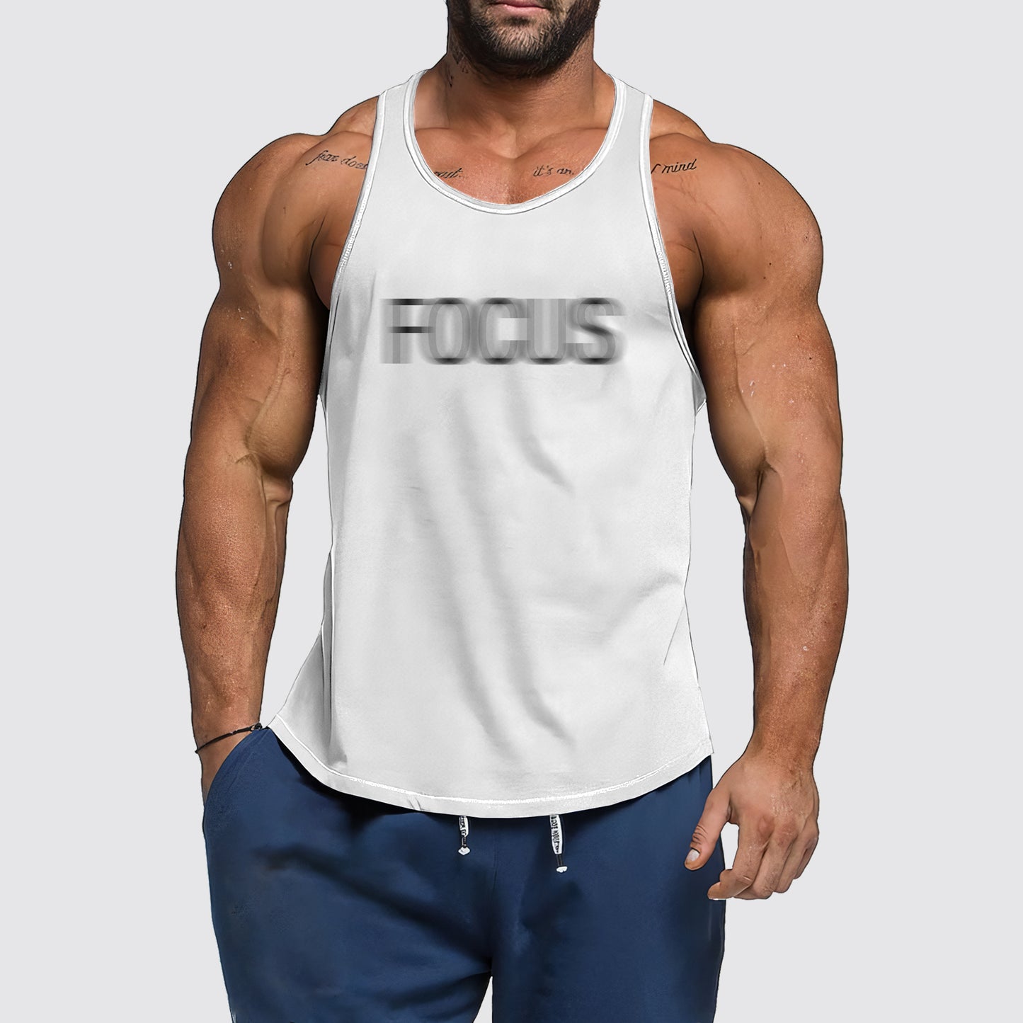 Ultimate Gym Tank Top for Men: Stay Cool and Comfy During Intense Workouts- AA06174