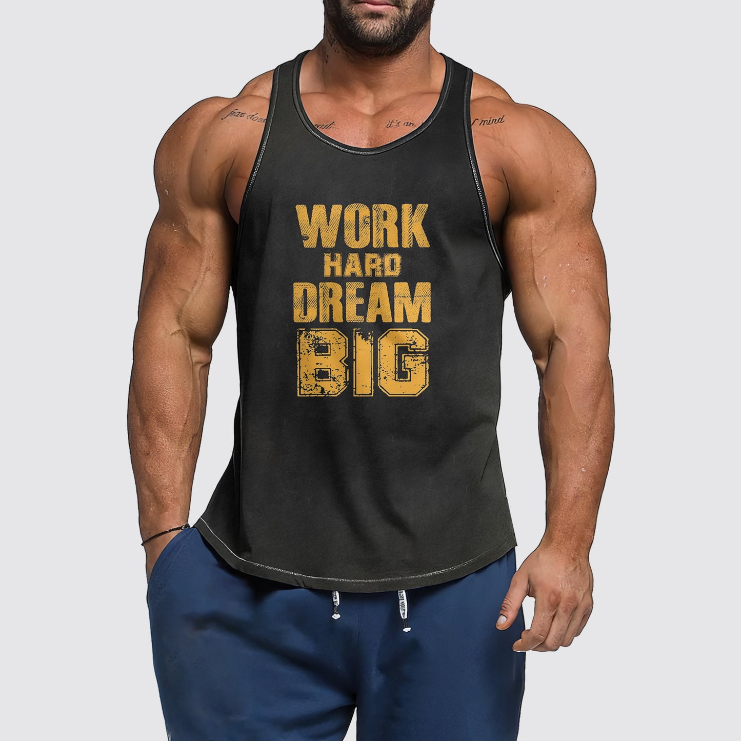 Ultimate Gym Tank Top for Men: Stay Cool and Comfy During Intense Workouts- AA06179