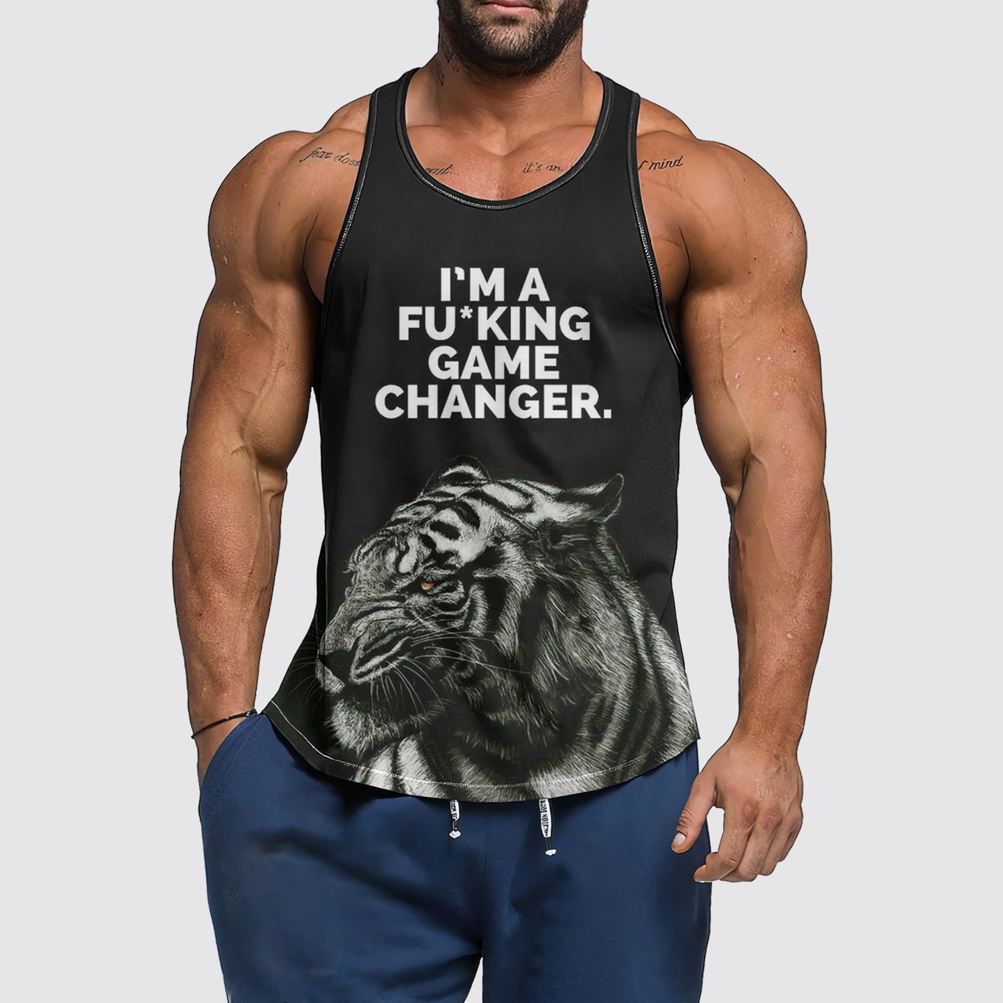 Ultimate Gym Tank Top for Men: Stay Cool and Comfy During Intense Workouts- AA06191