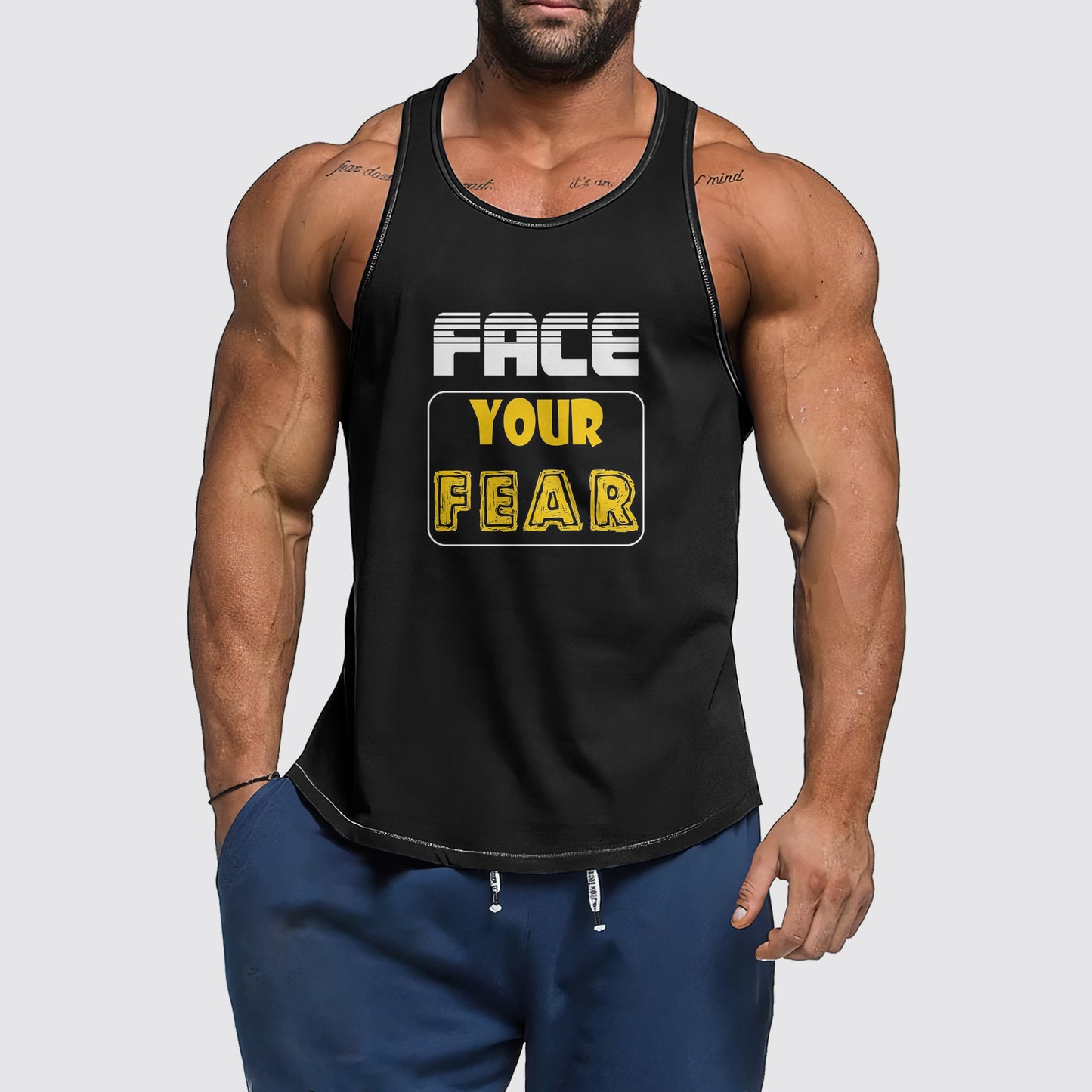 Ultimate Gym Tank Top for Men: Stay Cool and Comfy During Intense Workouts- AA06211
