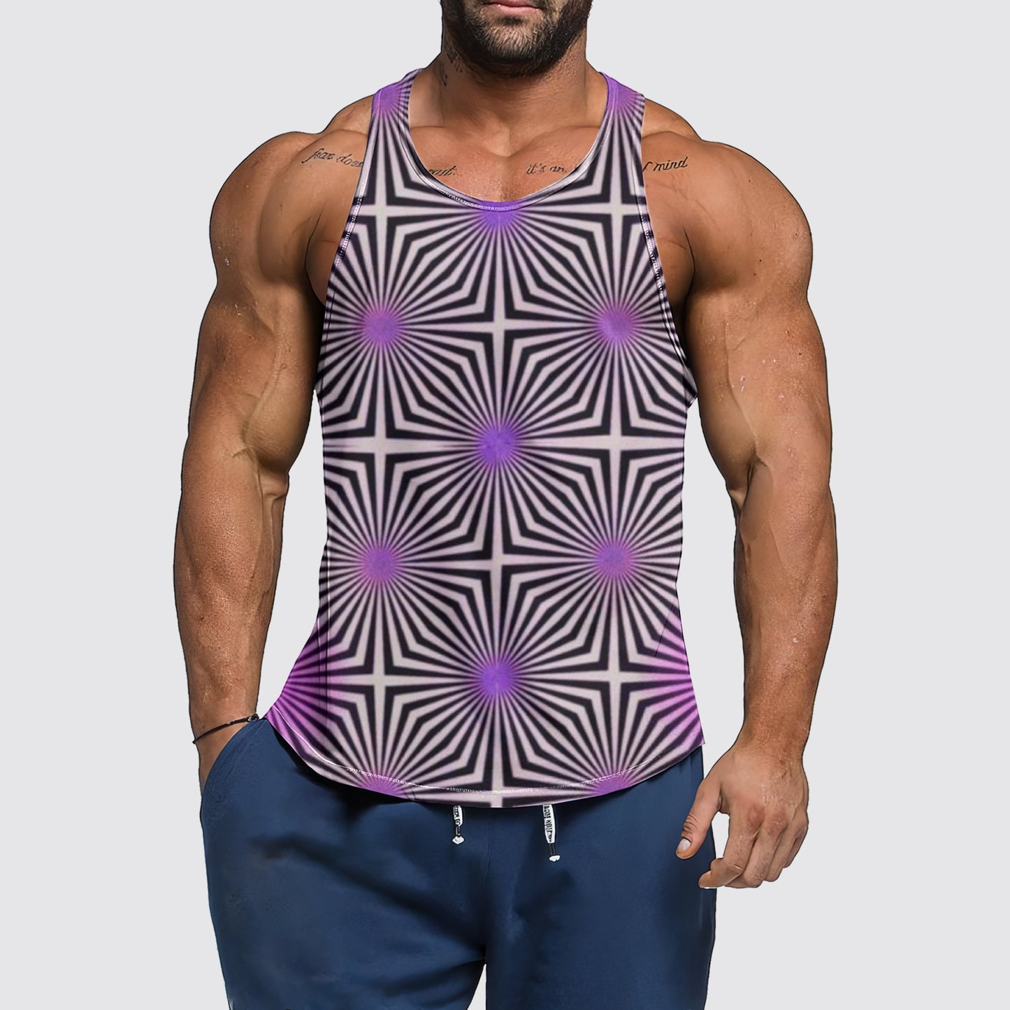 Optical Illusion Tank Top- AA06308