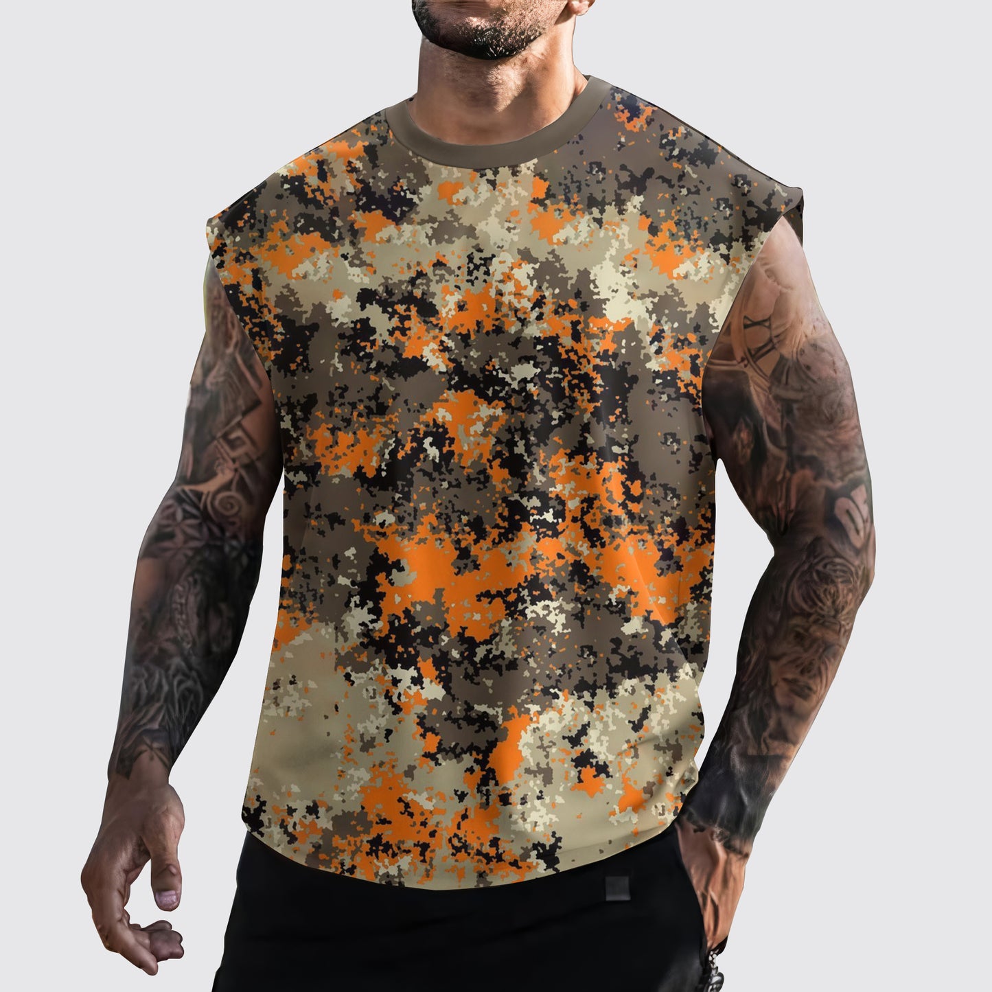 Urban Camo Cut-Off Tank- AA06435