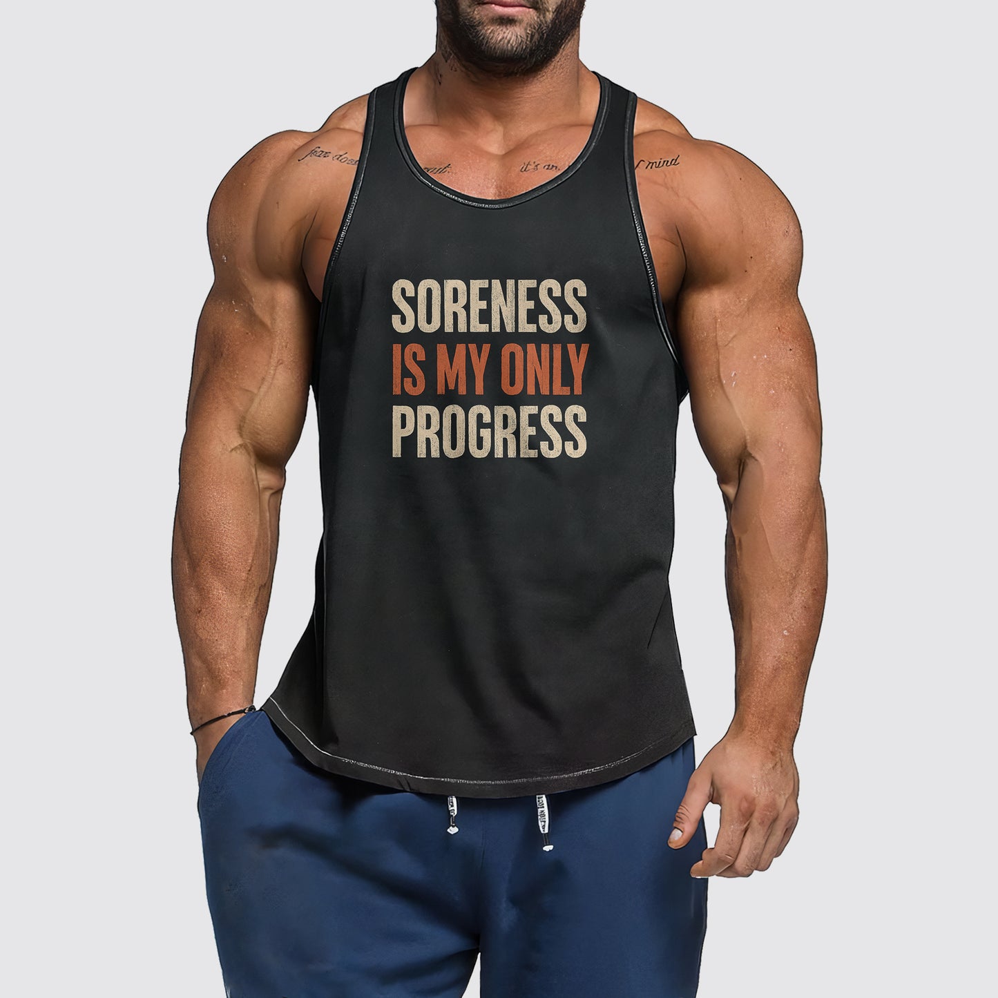 Ultimate Gym Tank Top for Men: Stay Cool and Comfy During Intense Workouts- AA06496