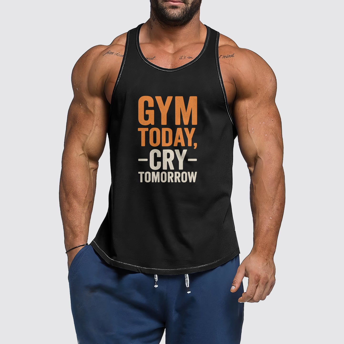 Ultimate Gym Tank Top for Men: Stay Cool and Comfy During Intense Workouts- AA06503