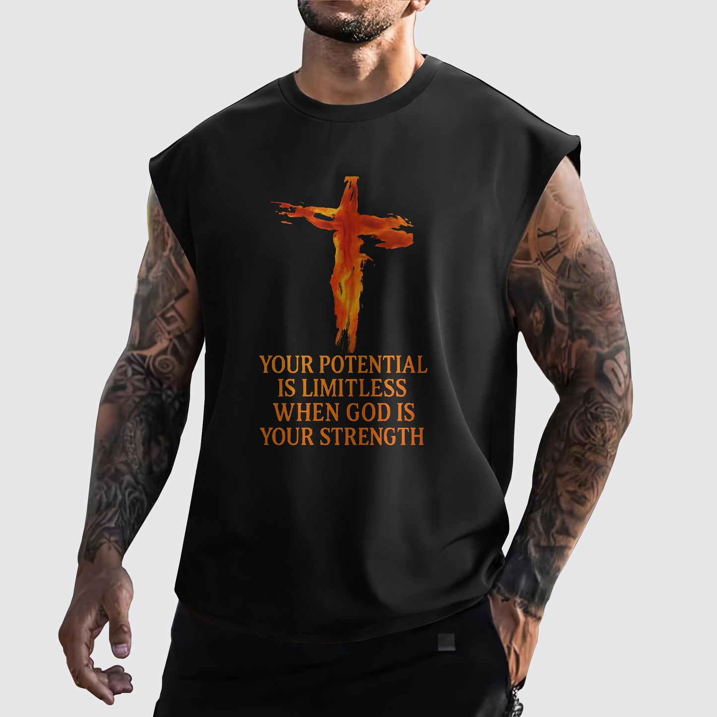 Jesus Forever Cut-Off Tank- AA06750