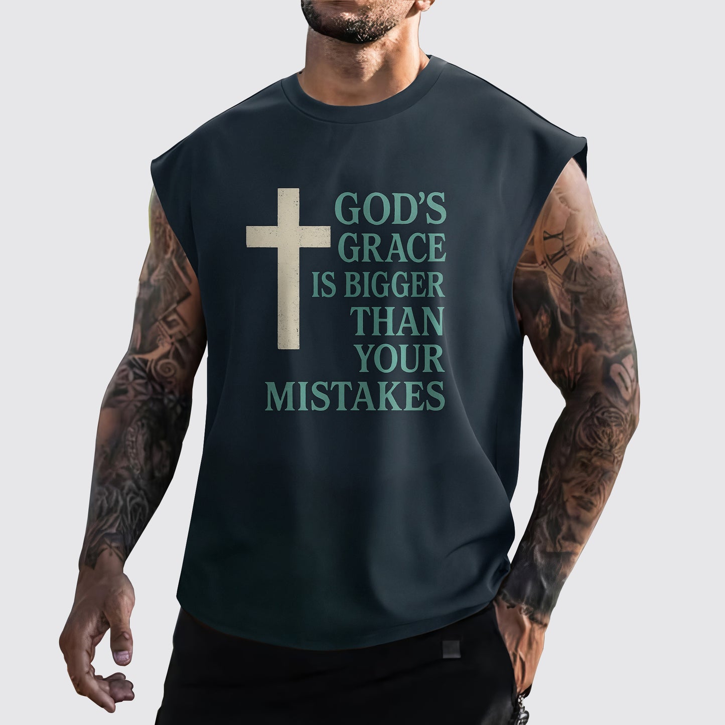 Jesus Forever Cut-Off Tank- AA06753