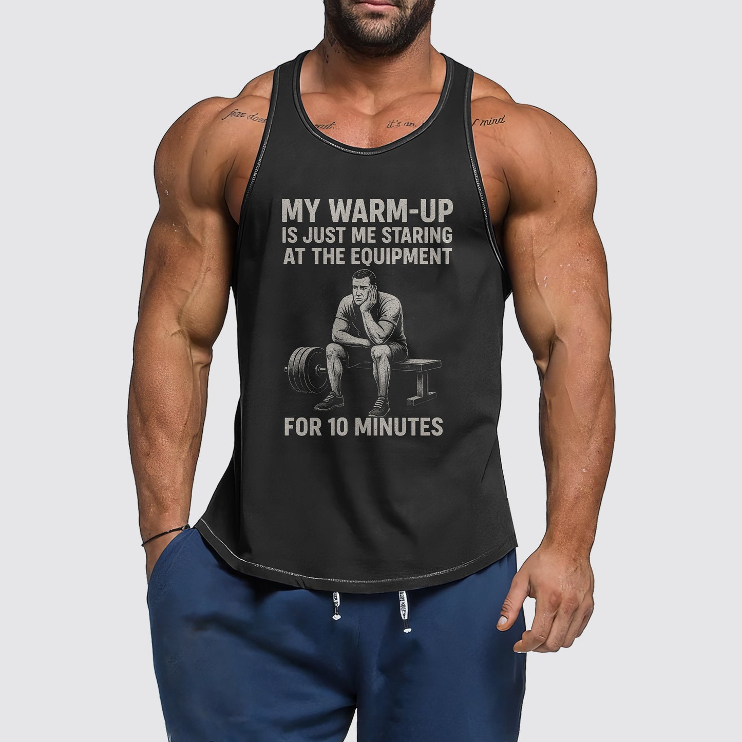 Ultimate Gym Tank Top for Men: Stay Cool and Comfy During Intense Workouts- AA06858